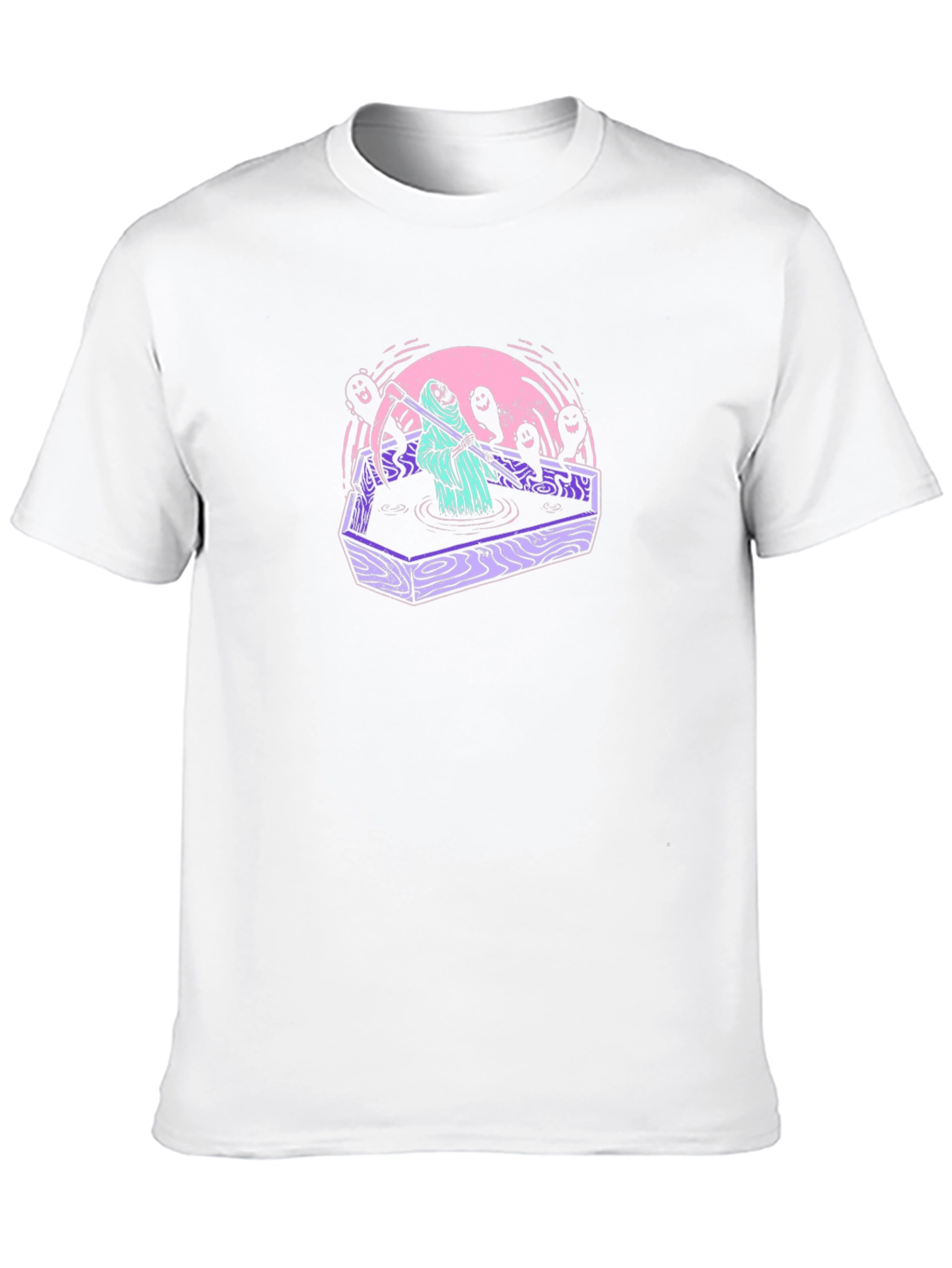 Grim Reaper Coffin Tee - Spooky Style