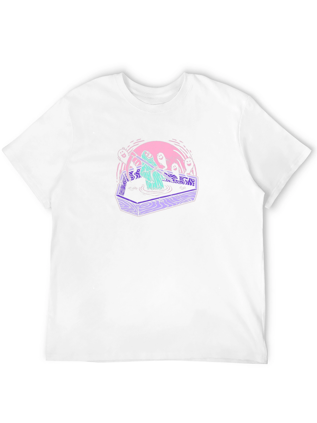 Grim Reaper Coffin Tee - Spooky Style