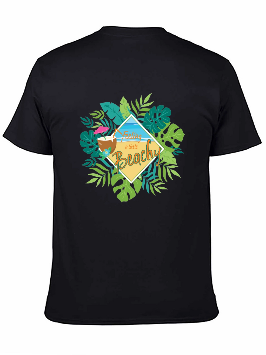 Feeling Beachy T-Shirt - Tropical Coconut Design