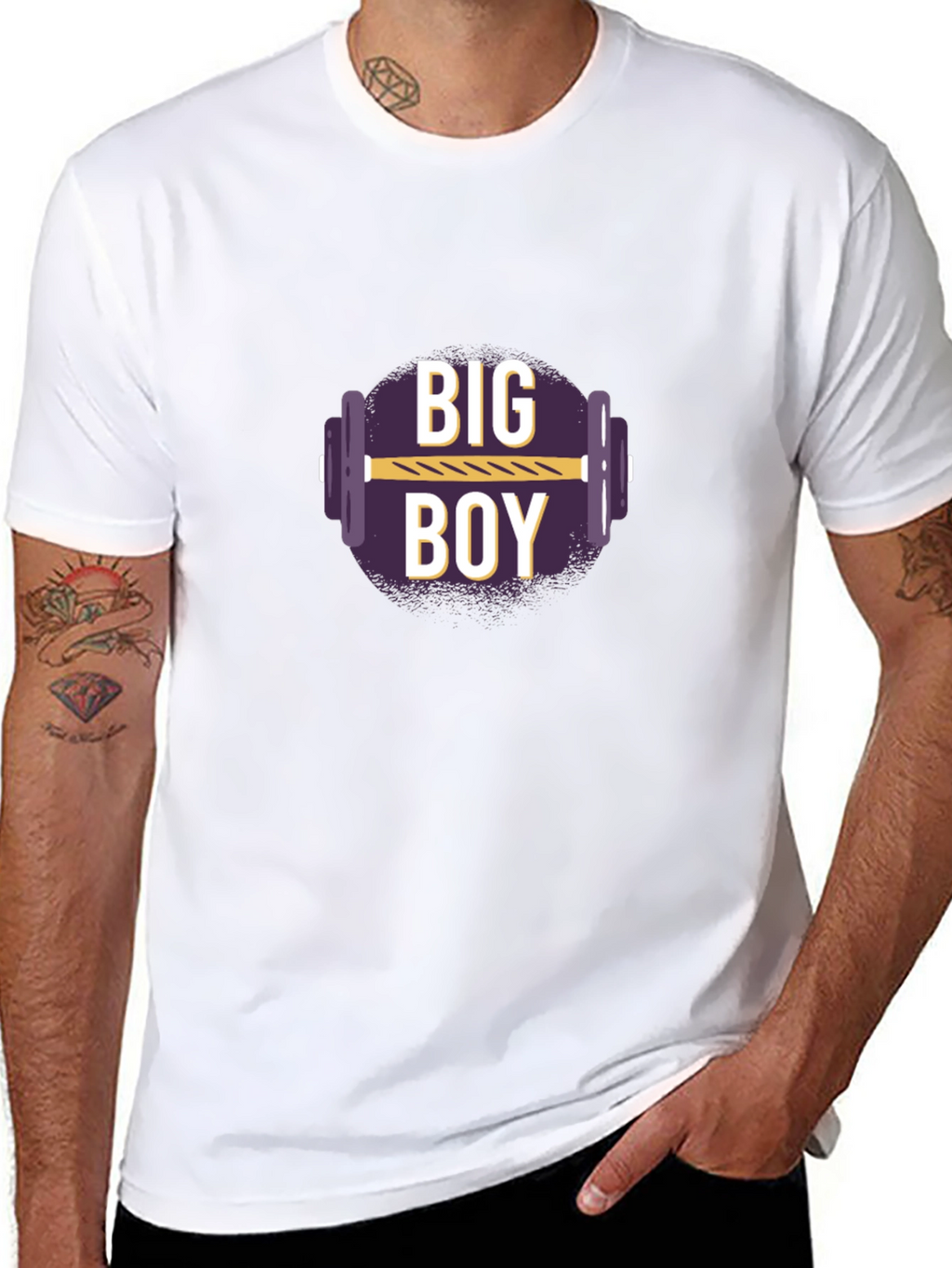 Big Boy Gym T-Shirt - Black Fitness Tee