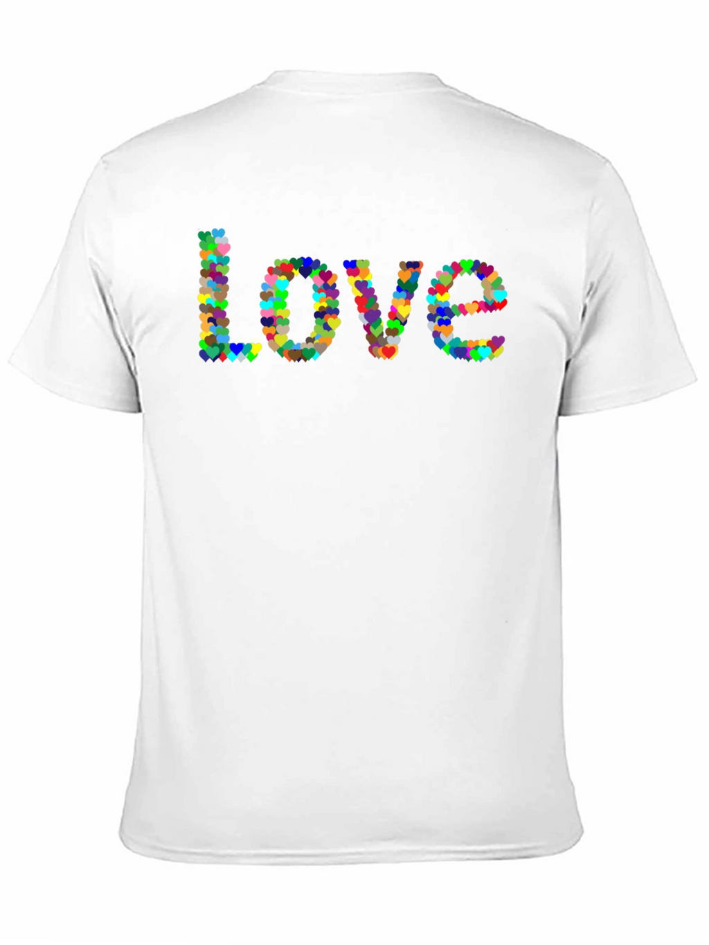 Love Heart T-Shirt - Black Cotton Graphic Tee