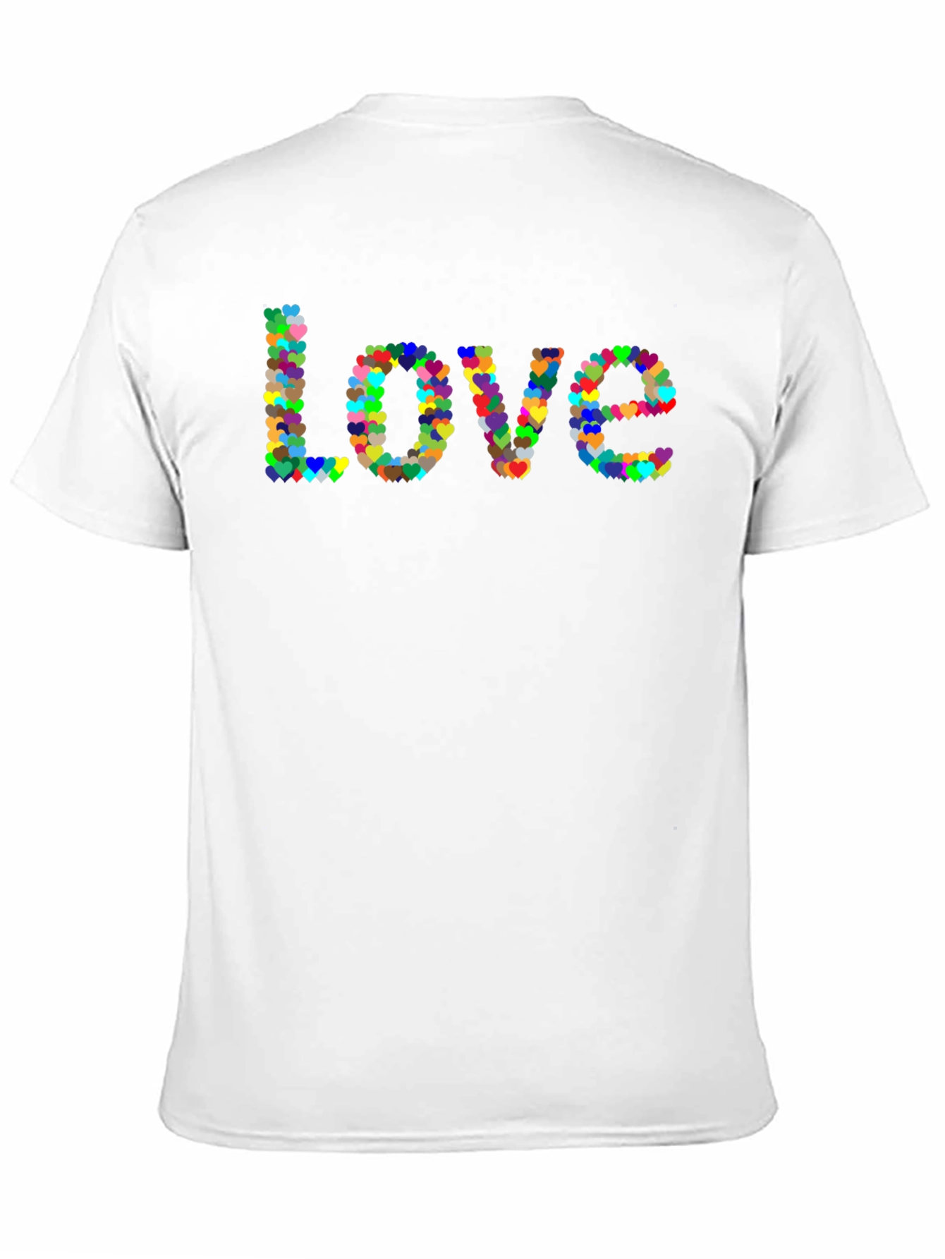 Love Heart T-Shirt - Black Cotton Graphic Tee