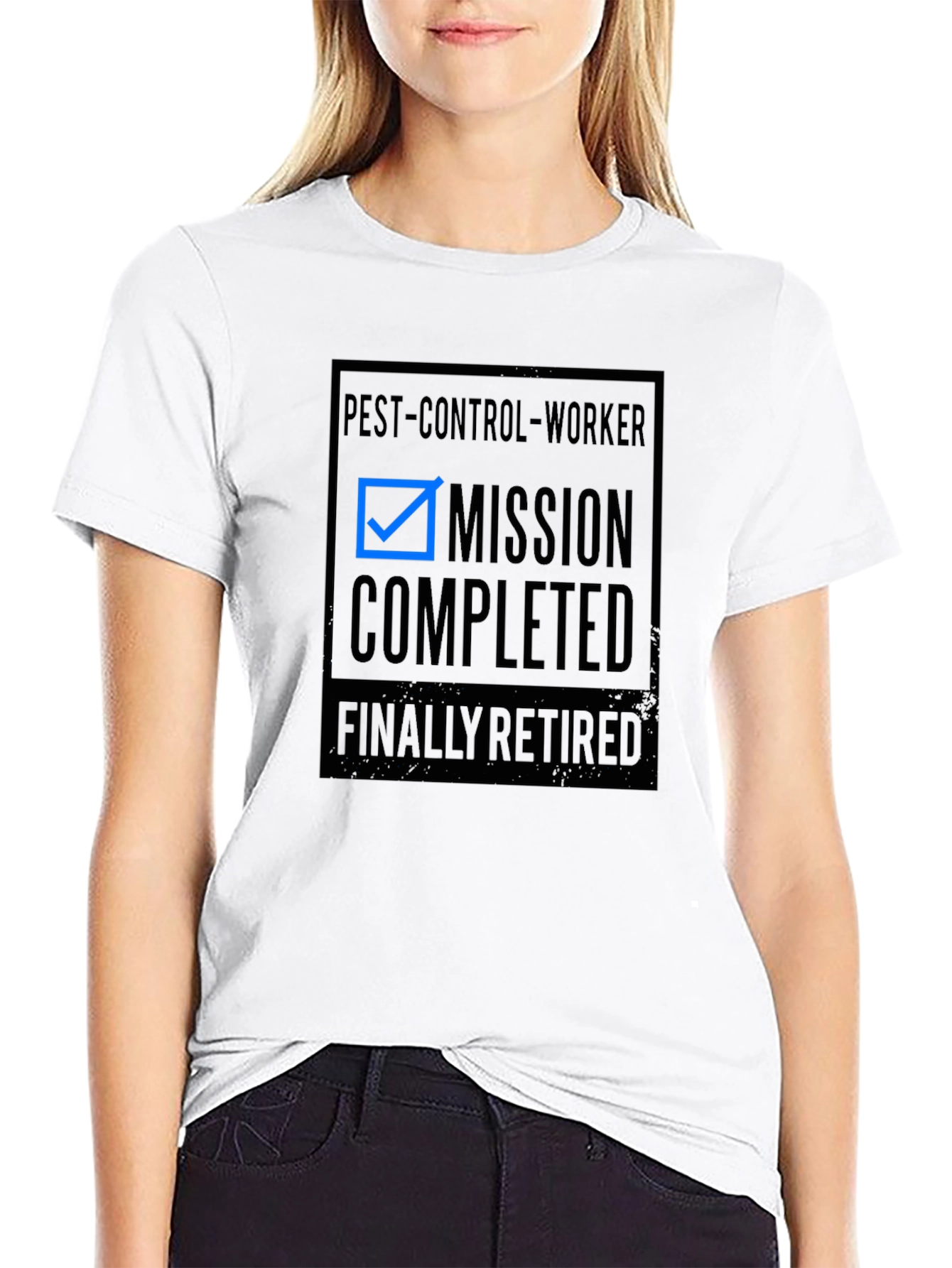 Pest Control Worker Mission Completed Retired T-Shirt