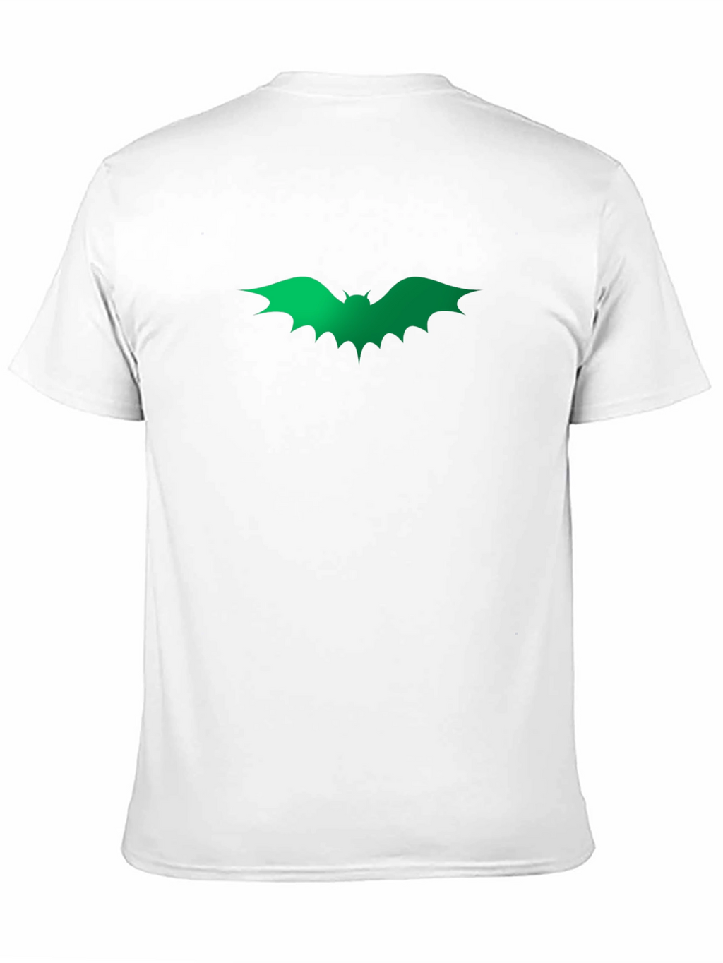 Green Bat Graphic Black T-Shirt