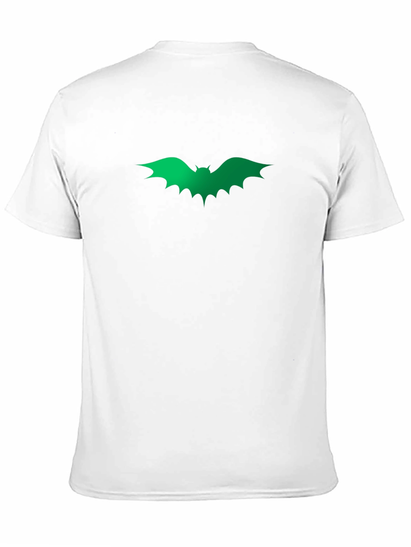 Green Bat Graphic Black T-Shirt