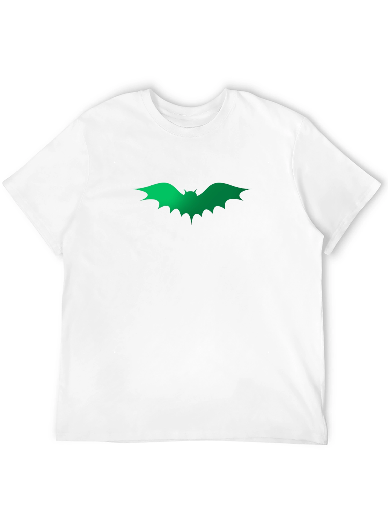 Green Bat Graphic Black T-Shirt