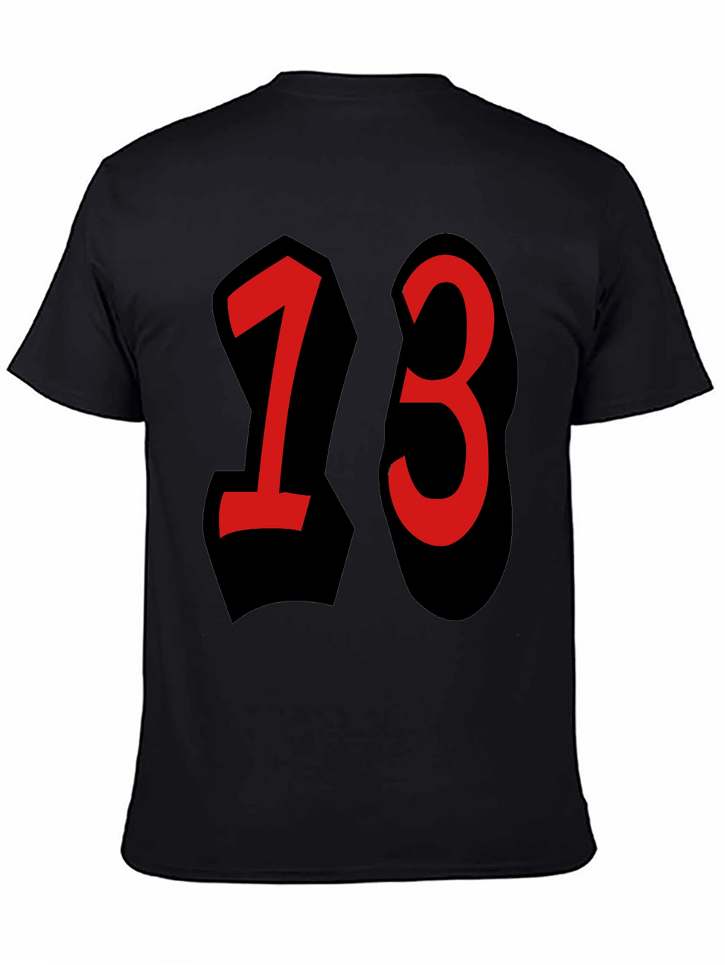 Lucky Number 13 T-Shirt - Black