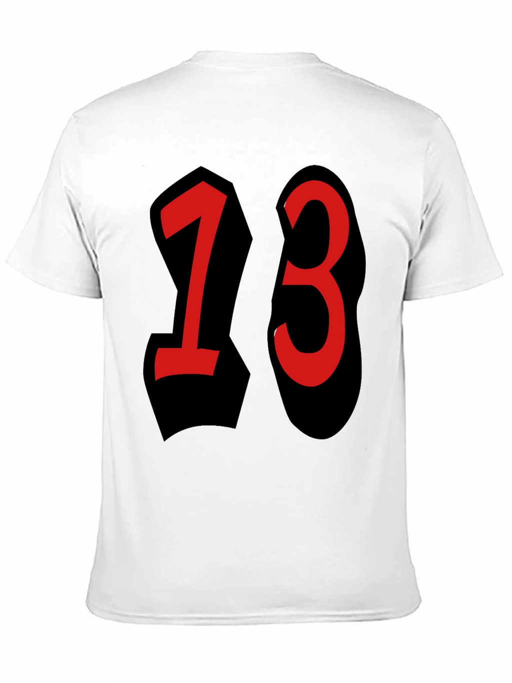 Lucky Number 13 T-Shirt - Black