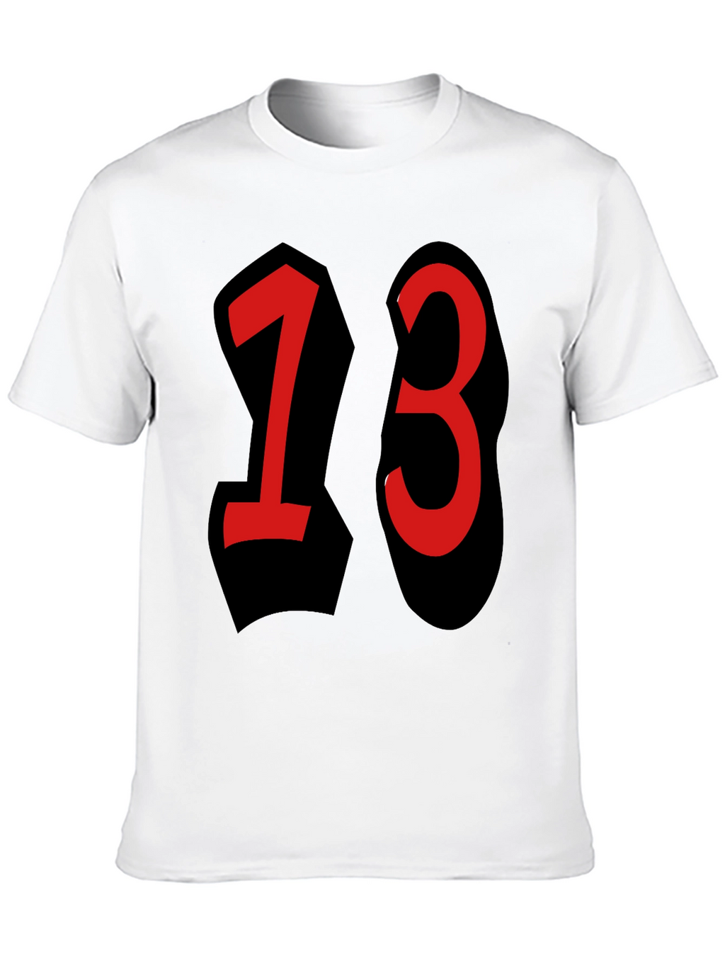 Lucky Number 13 T-Shirt - Black