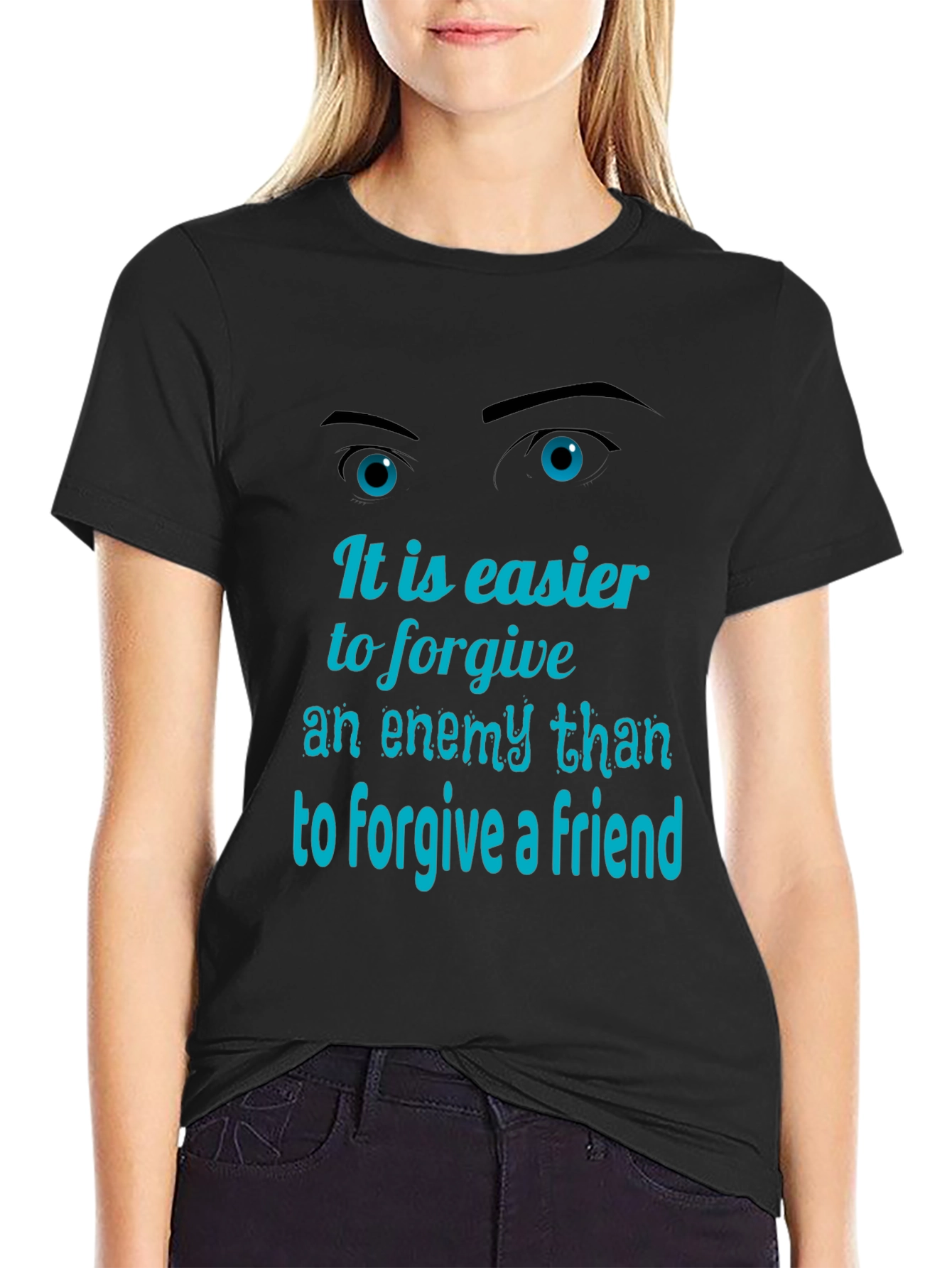 Forgiveness Graphic Tee - Mens Black T-Shirt