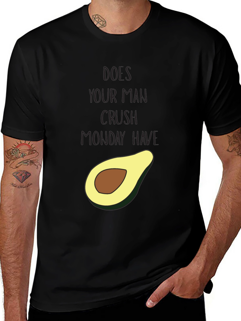 Avocado Crush Monday Graphic Tee - Funny Unisex T-Shirt