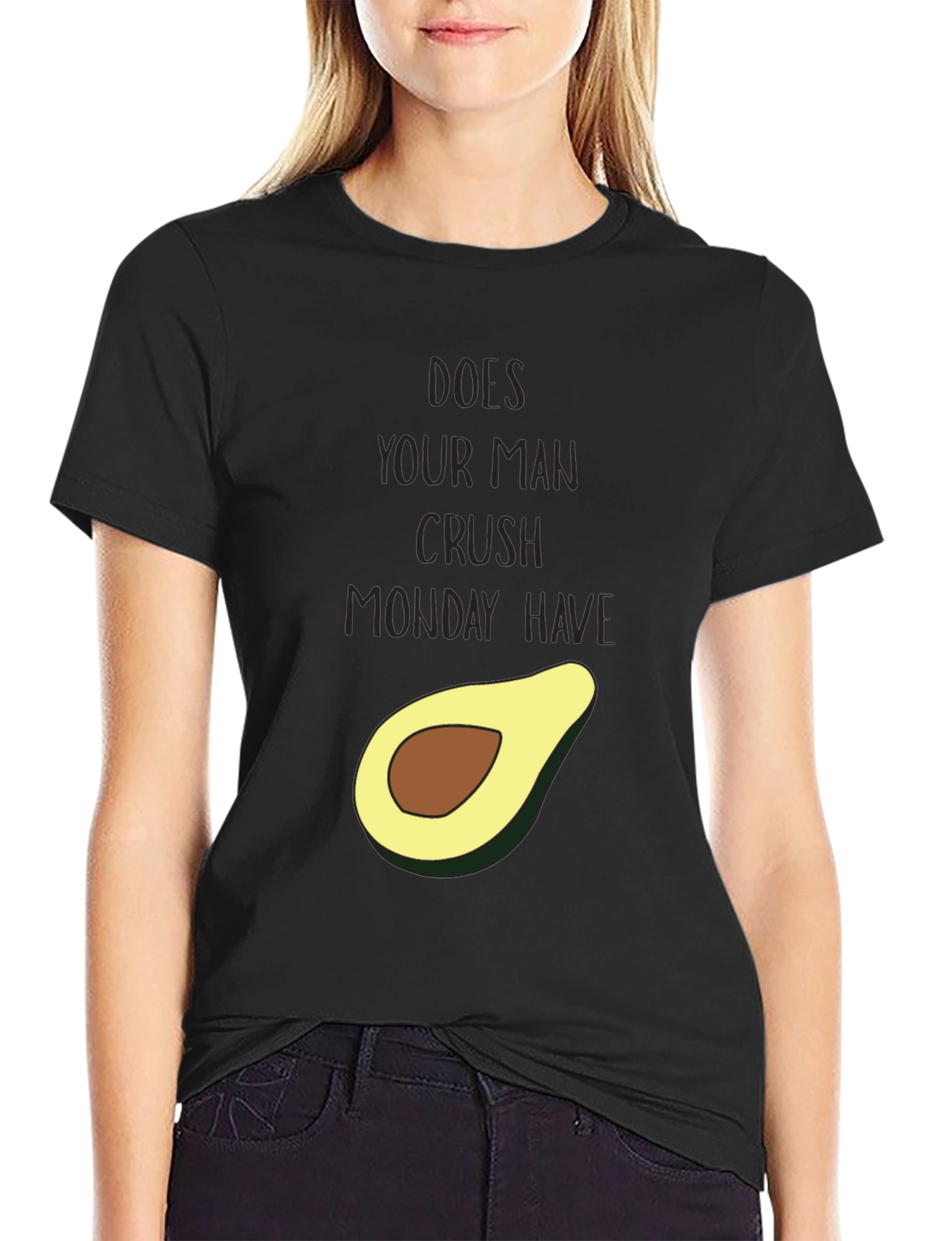 Avocado Crush Monday Graphic Tee - Funny Unisex T-Shirt