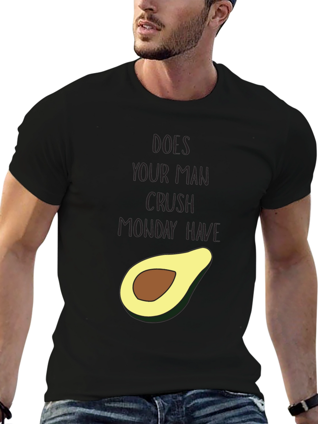 Avocado Crush Monday Graphic Tee - Funny Unisex T-Shirt