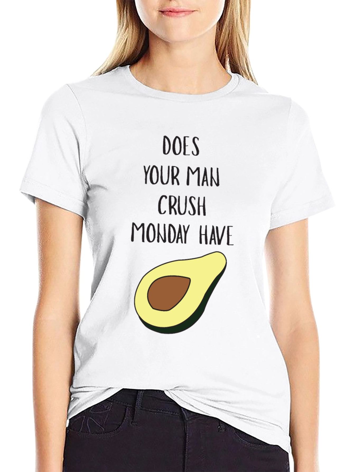 Avocado Crush Monday Graphic Tee - Funny Unisex T-Shirt