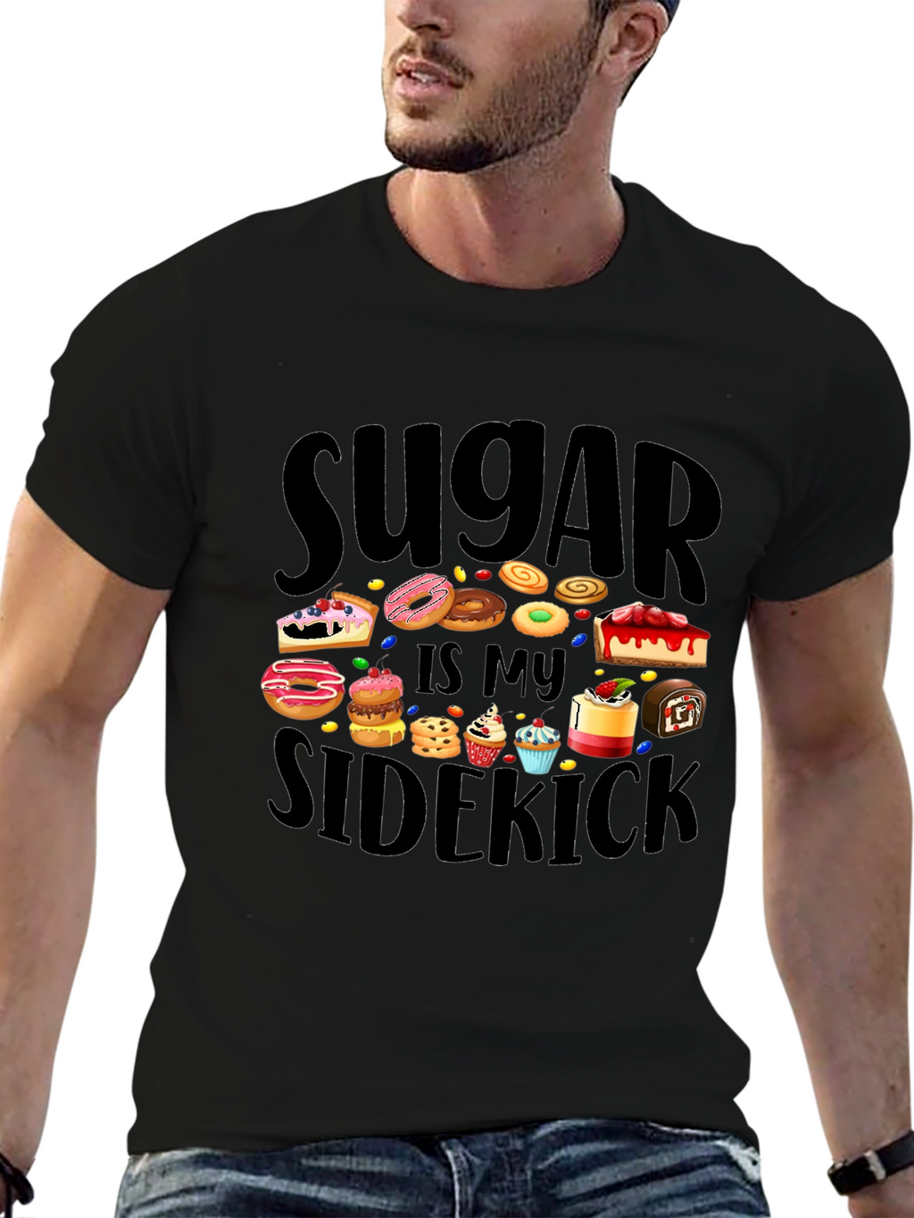 Sugar is My Sidekick Graphic Tee