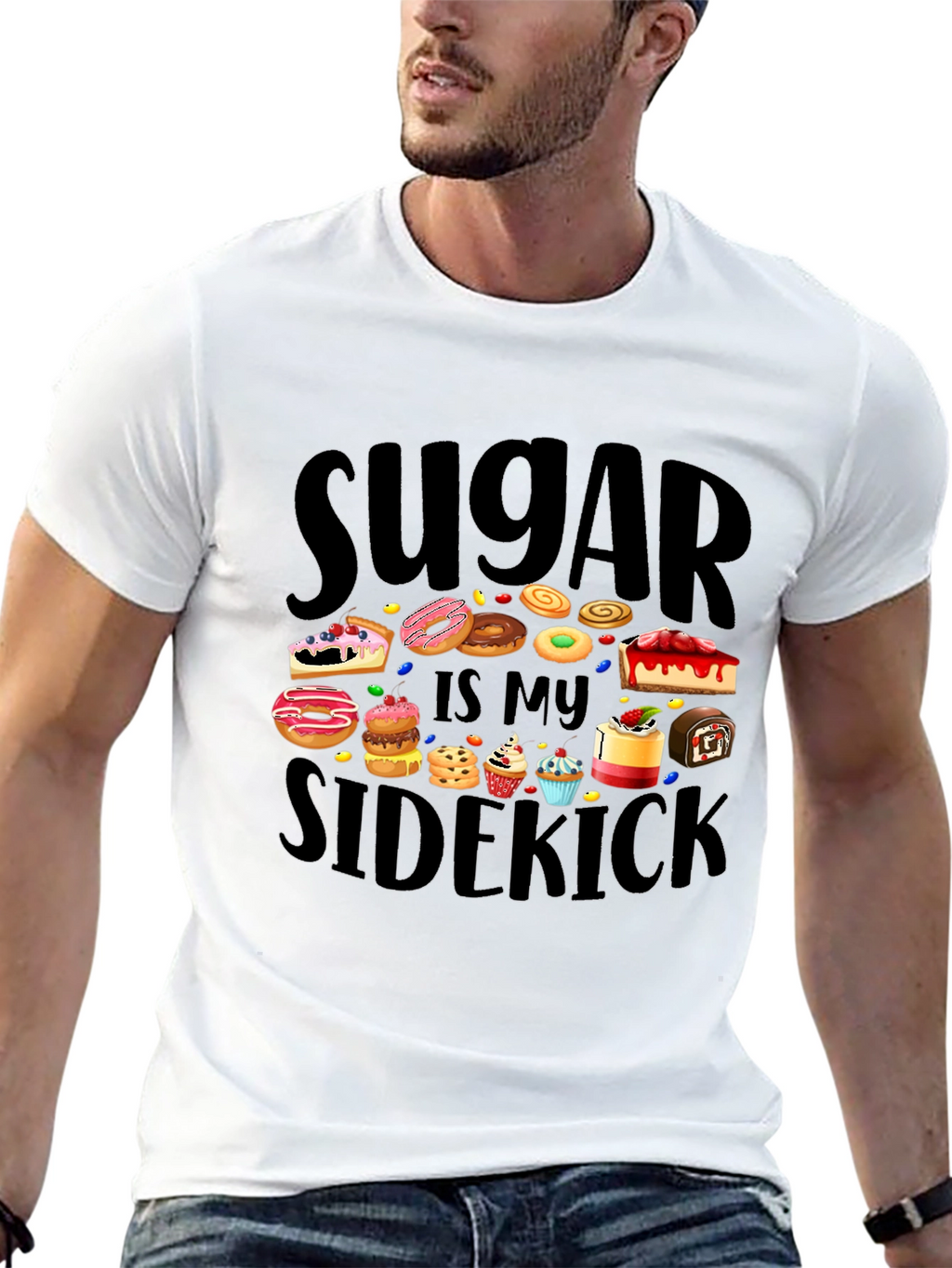 Sugar is My Sidekick Graphic Tee