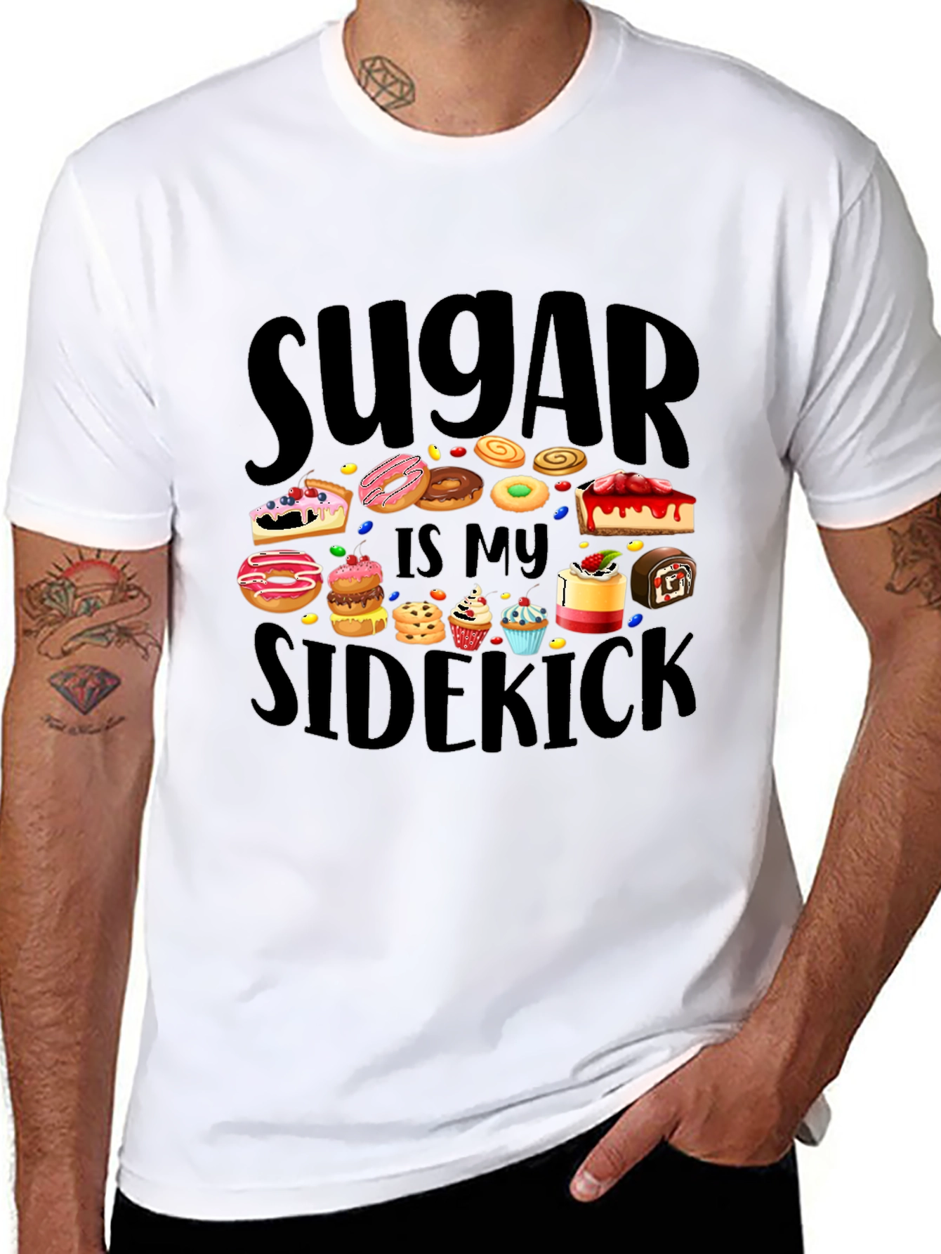 Sugar is My Sidekick Graphic Tee