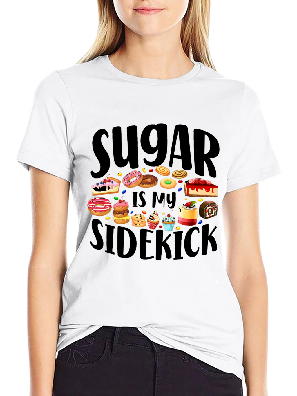 Sugar is My Sidekick Graphic Tee