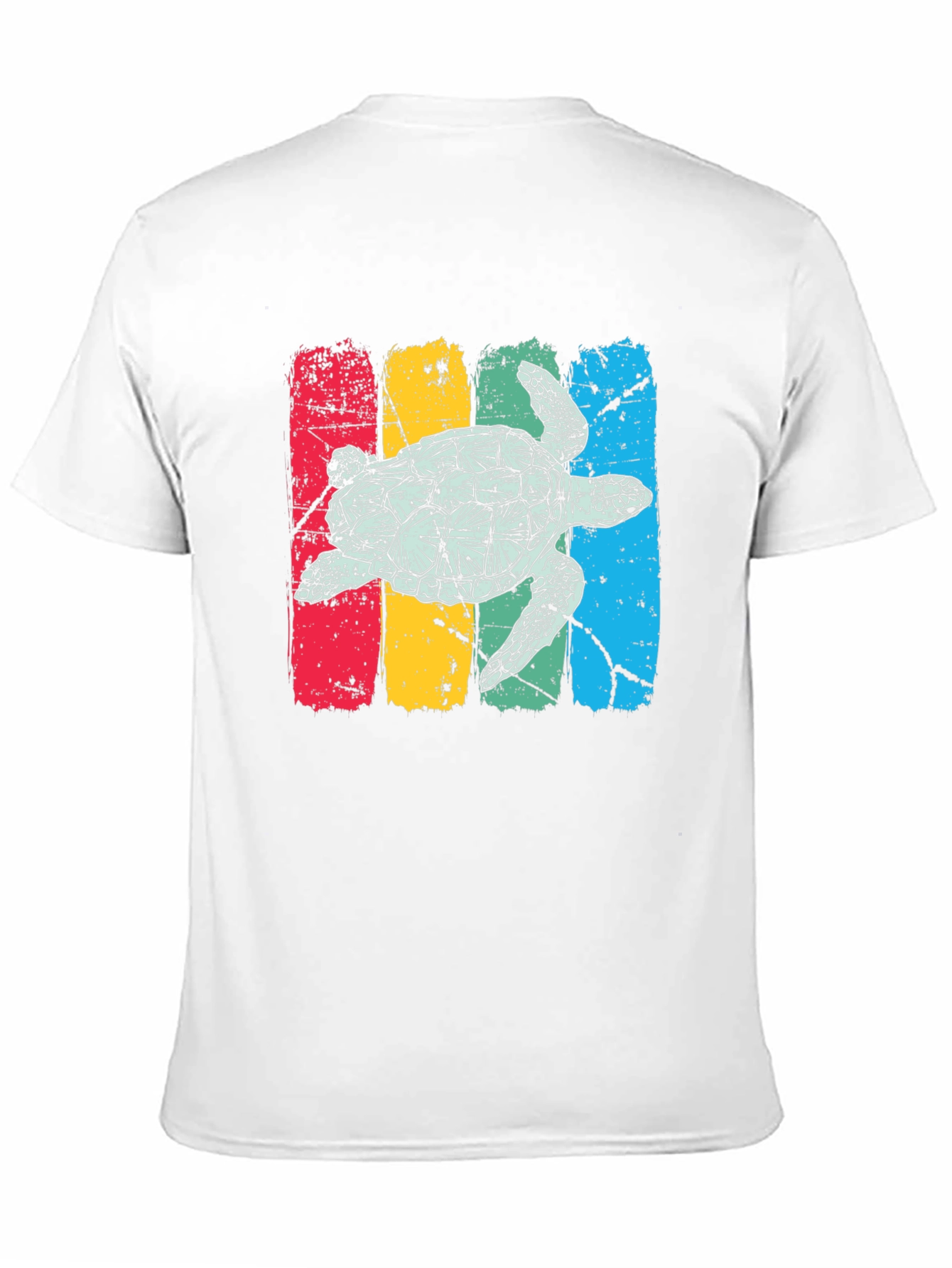 Retro Turtle T-Shirt - Distressed Graphic Tee