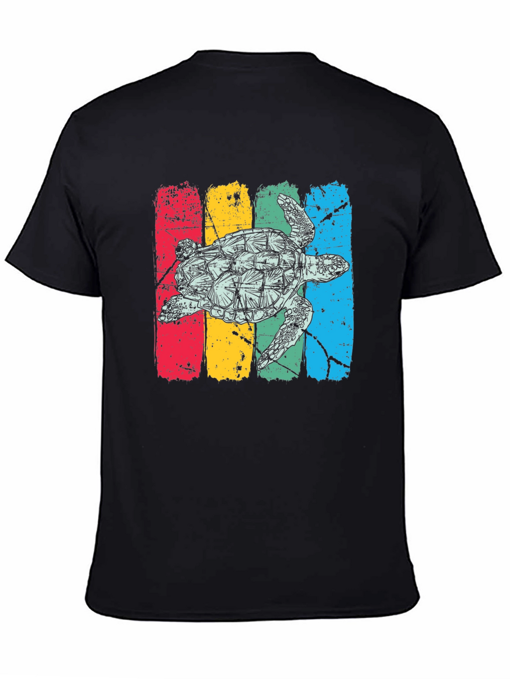 Retro Turtle T-Shirt - Distressed Graphic Tee