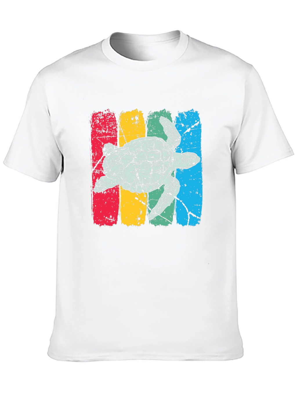 Retro Turtle T-Shirt - Distressed Graphic Tee