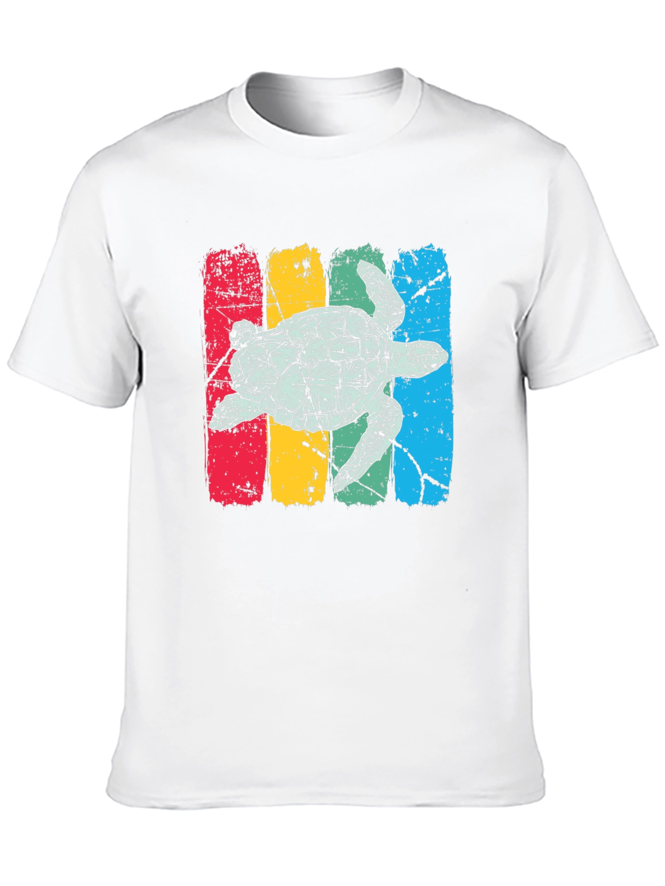 Retro Turtle T-Shirt - Distressed Graphic Tee