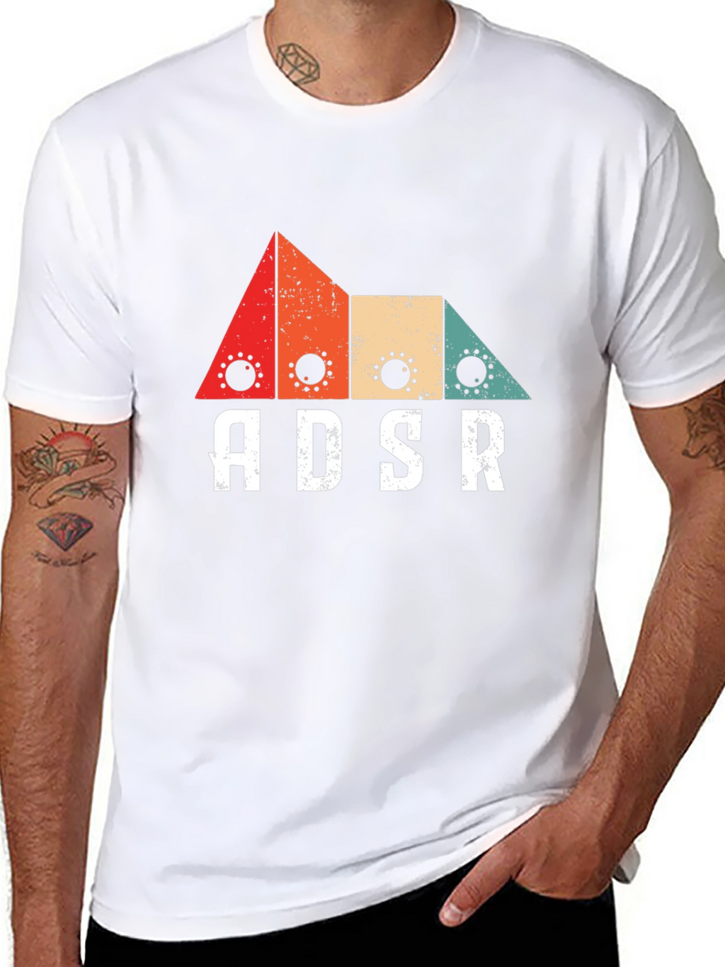ADSR Synth Retro T-Shirt - Music Producer Gift