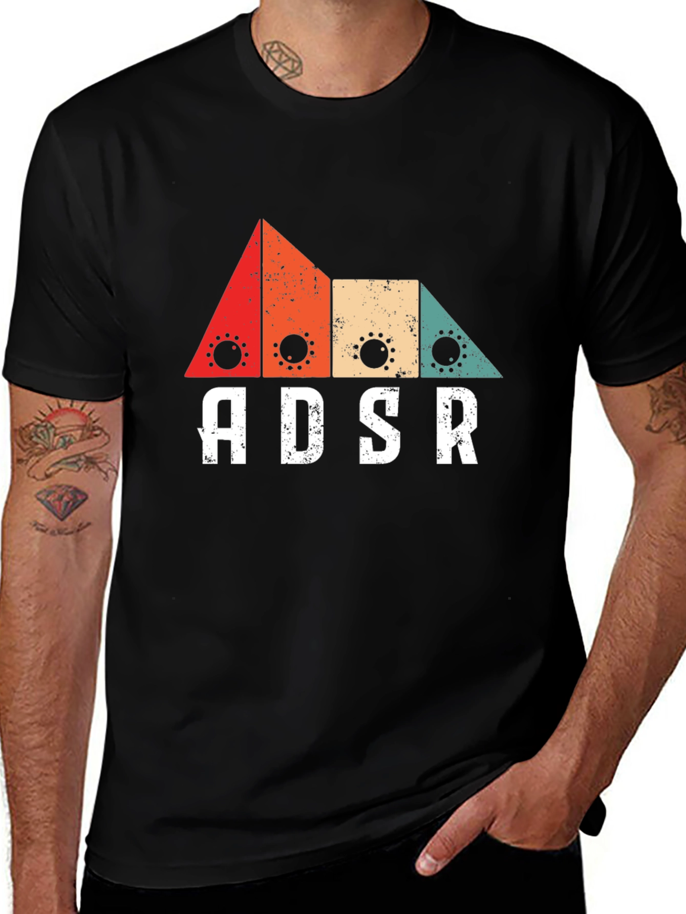 ADSR Synth Retro T-Shirt - Music Producer Gift
