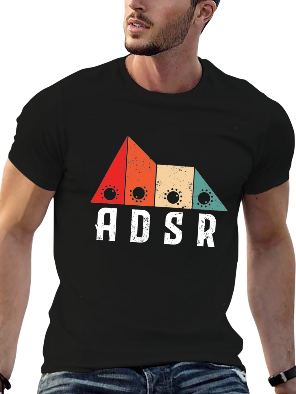 ADSR Synth Retro T-Shirt - Music Producer Gift
