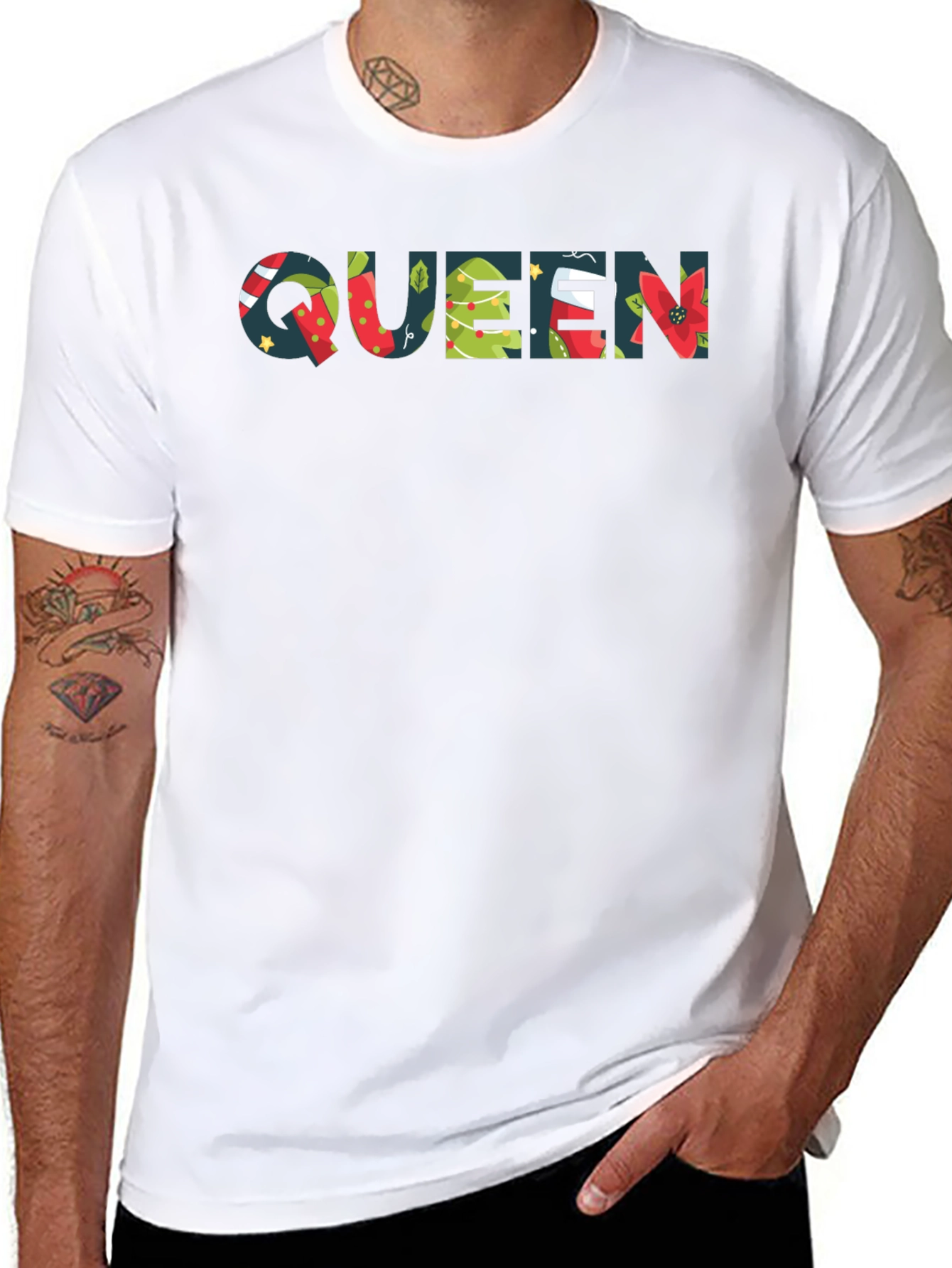 Festive Queen Christmas T-Shirt