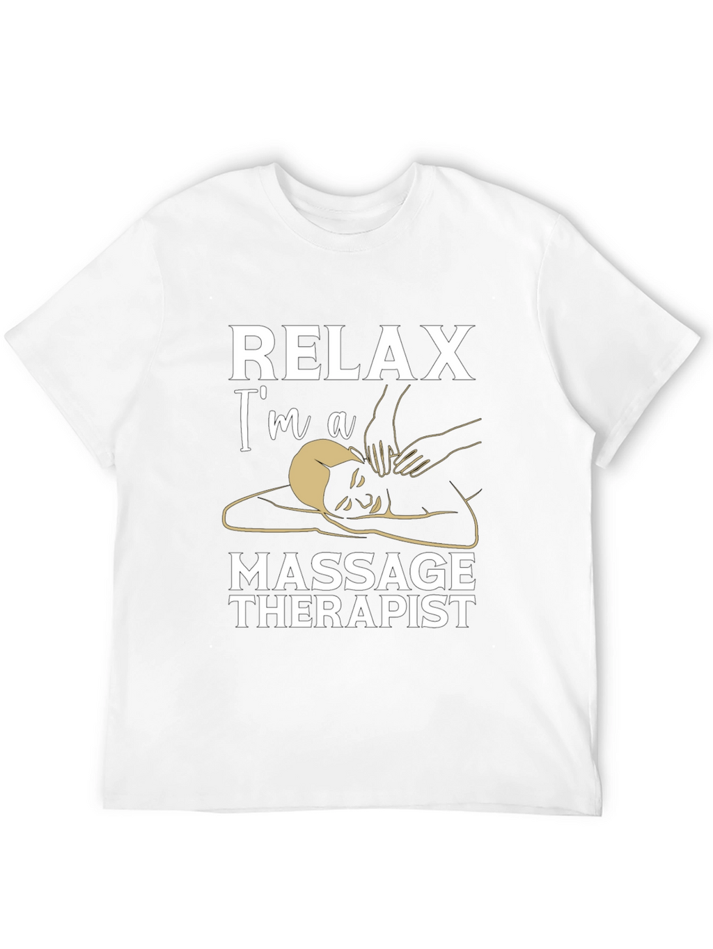 Relax Im A Massage Therapist Black T-Shirt