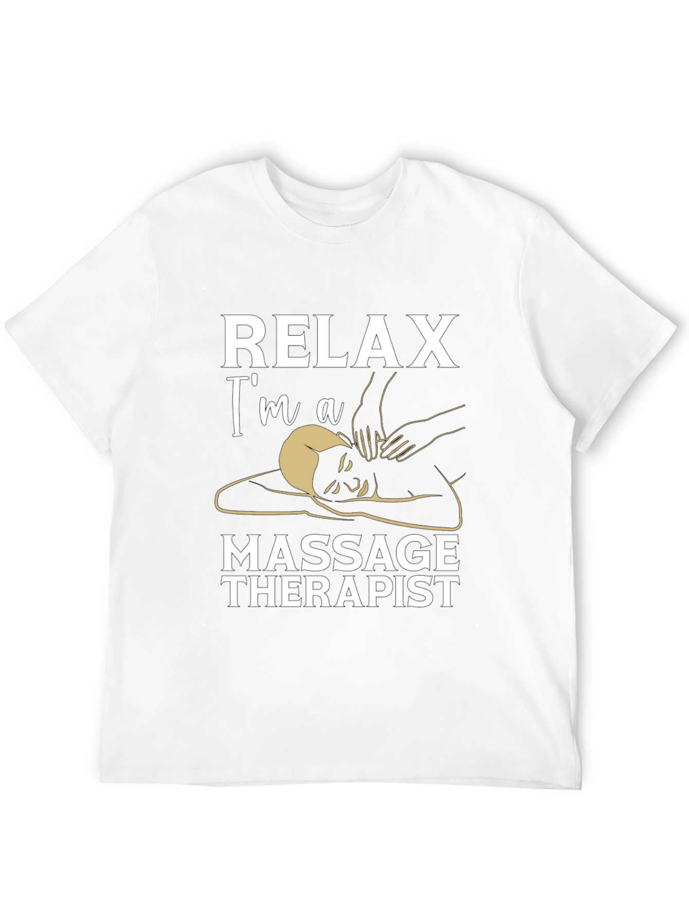 Relax Im A Massage Therapist Black T-Shirt