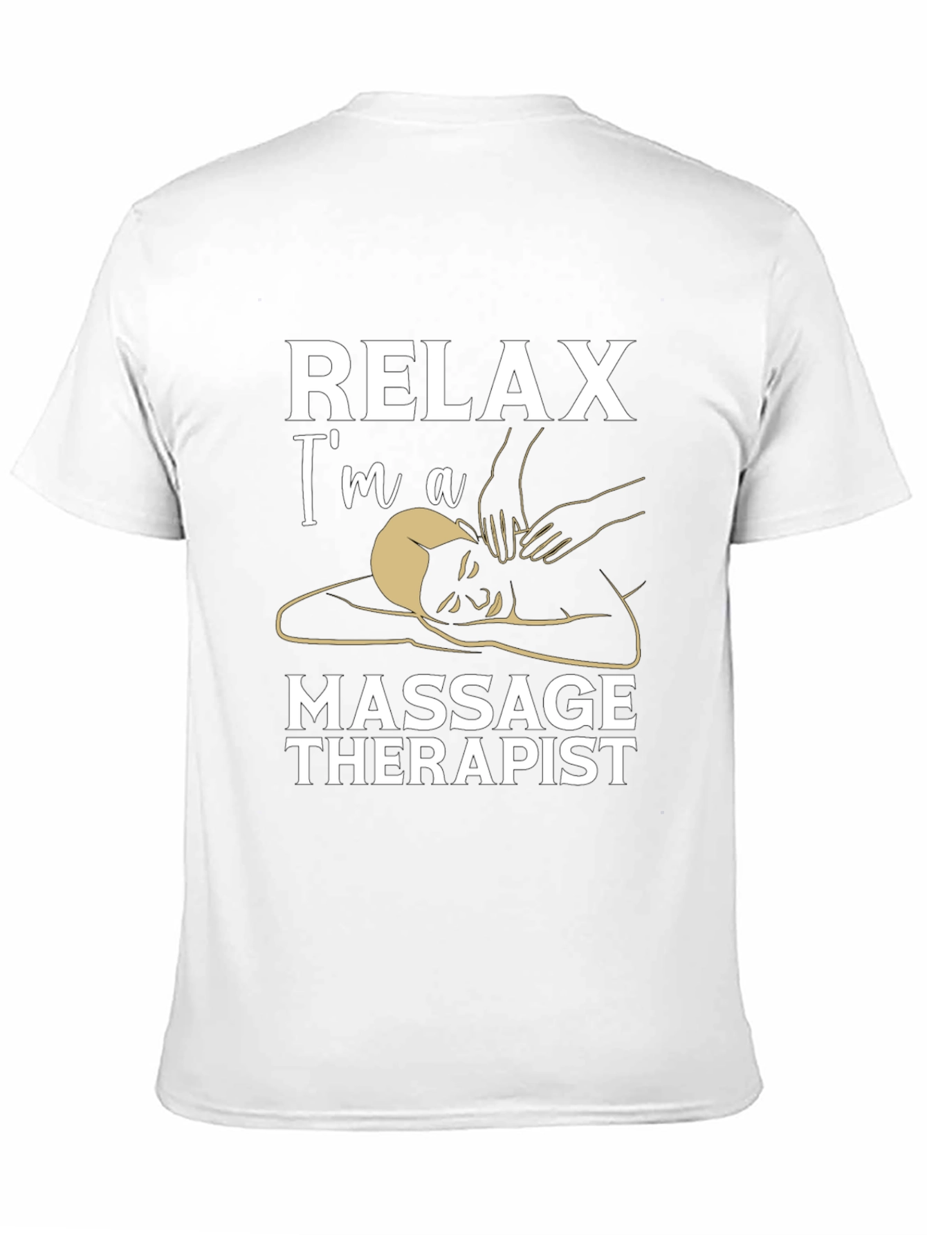 Relax Im A Massage Therapist Black T-Shirt