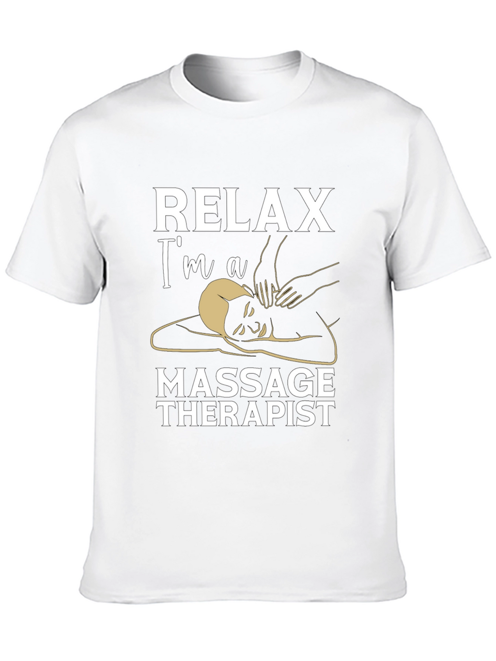 Relax Im A Massage Therapist Black T-Shirt