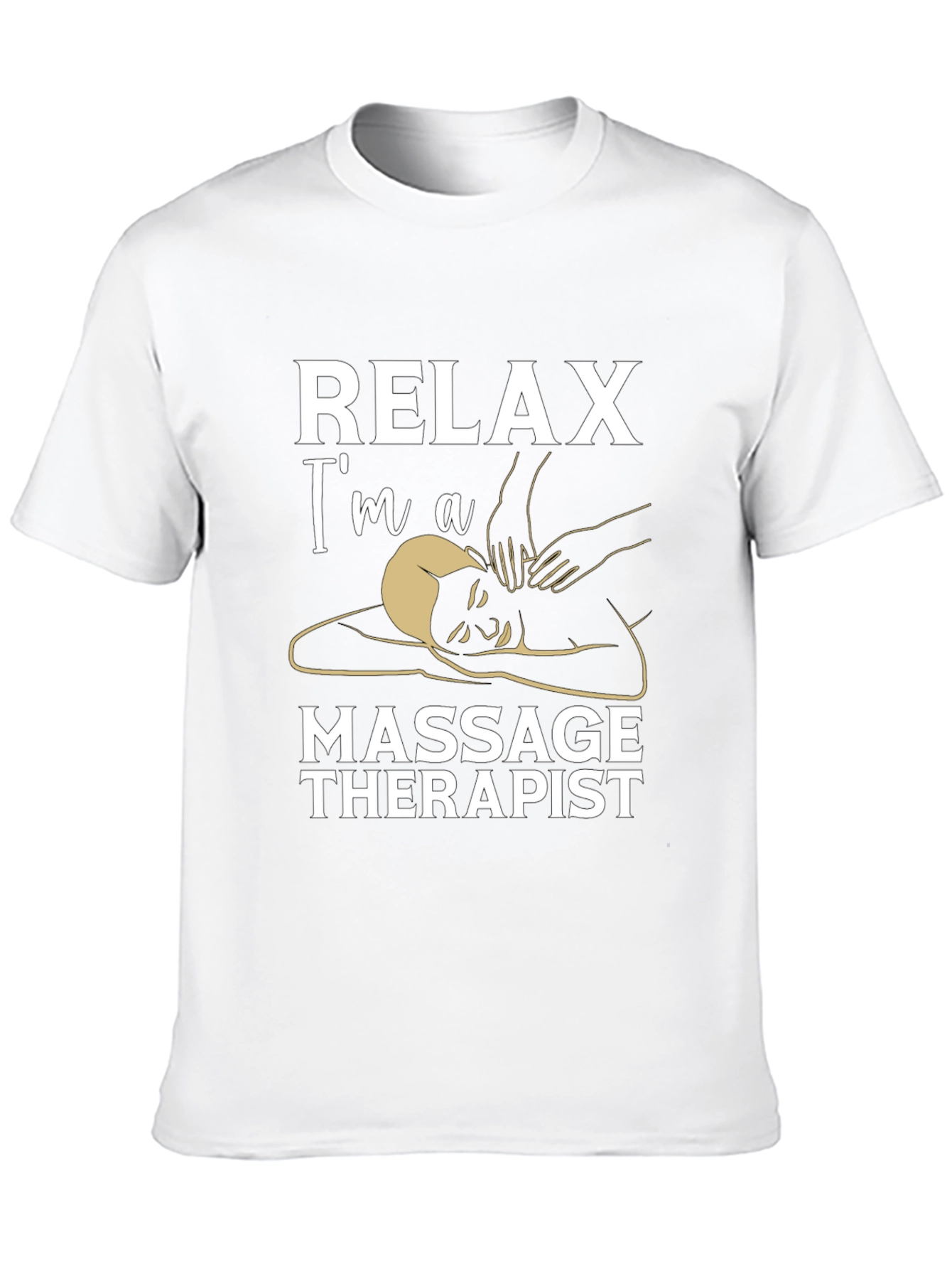 Relax Im A Massage Therapist Black T-Shirt