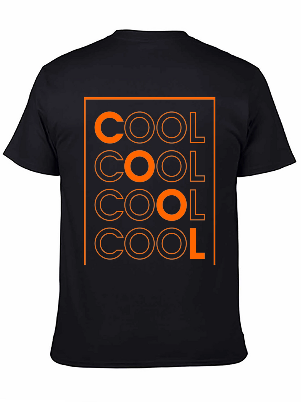 Cool Graphic Tee - Mens Black Cotton Blend T-Shirt