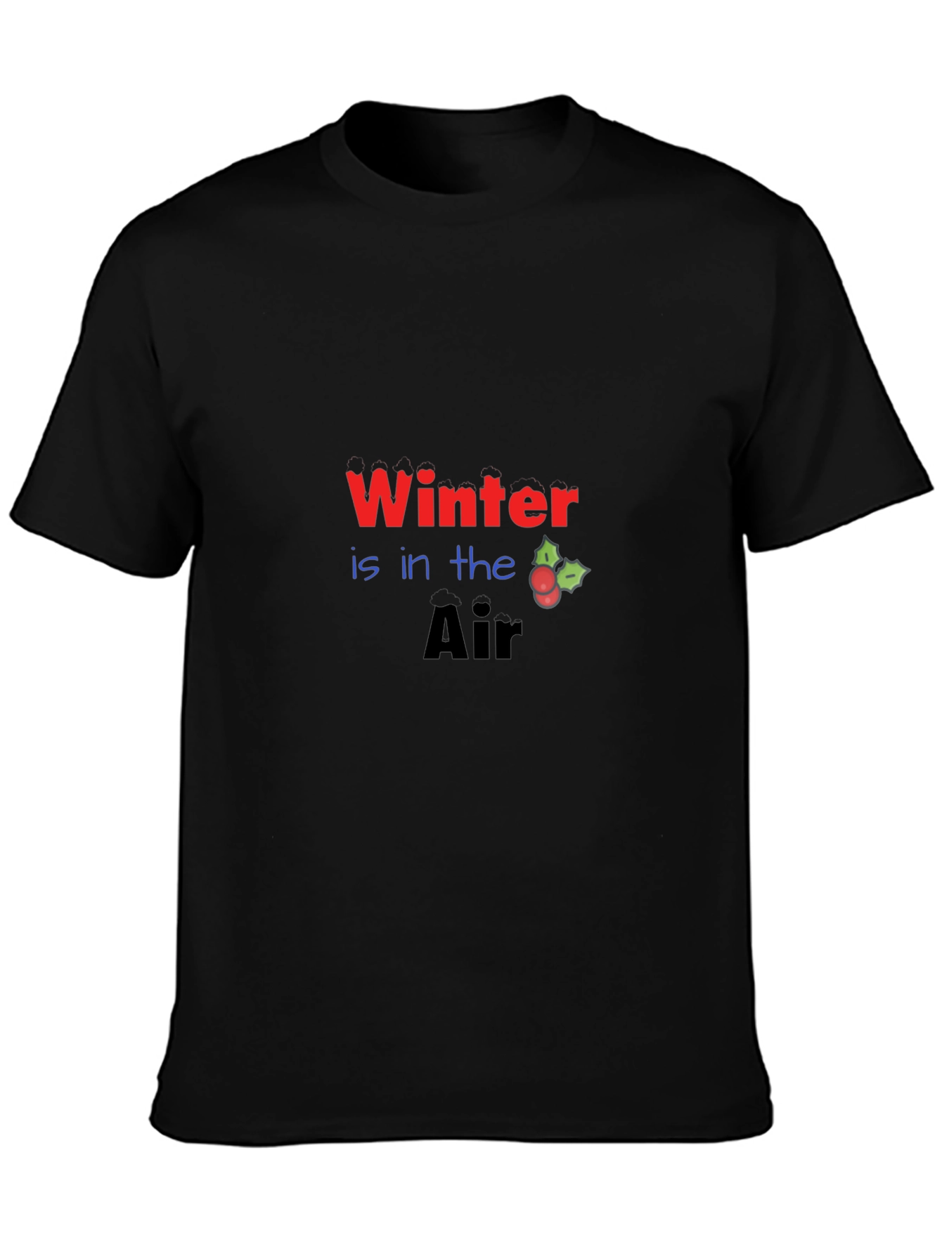 Winter is in the Air Black Graphic Tee