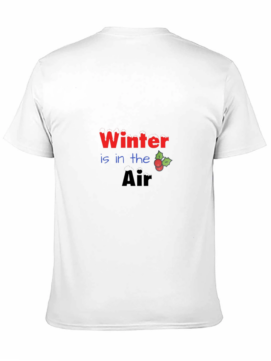 Winter is in the Air Black Graphic Tee