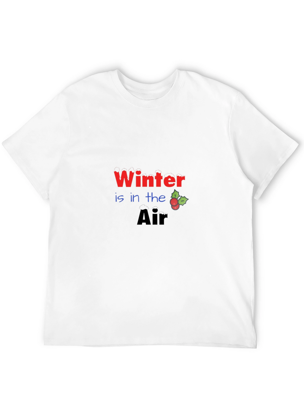 Winter is in the Air Black Graphic Tee