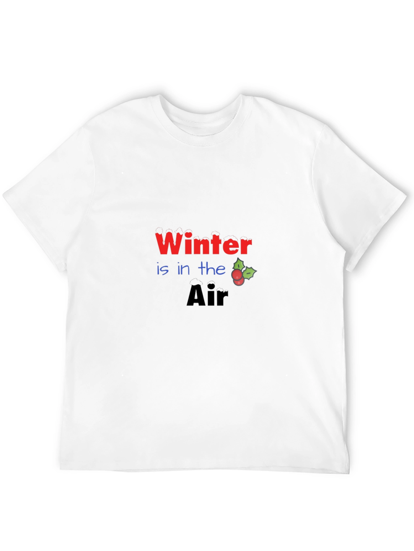 Winter is in the Air Black Graphic Tee