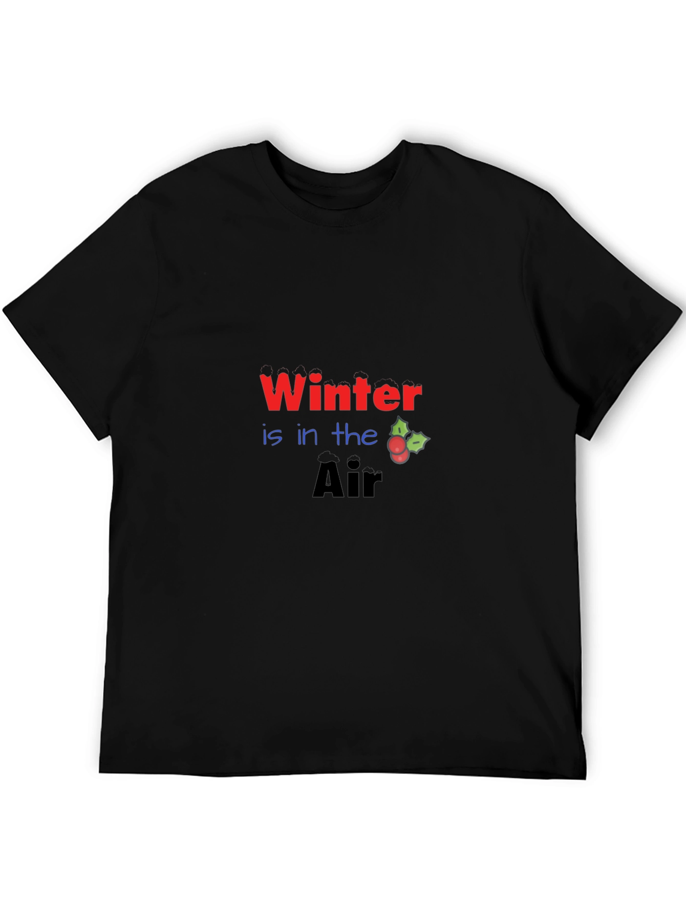 Winter is in the Air Black Graphic Tee