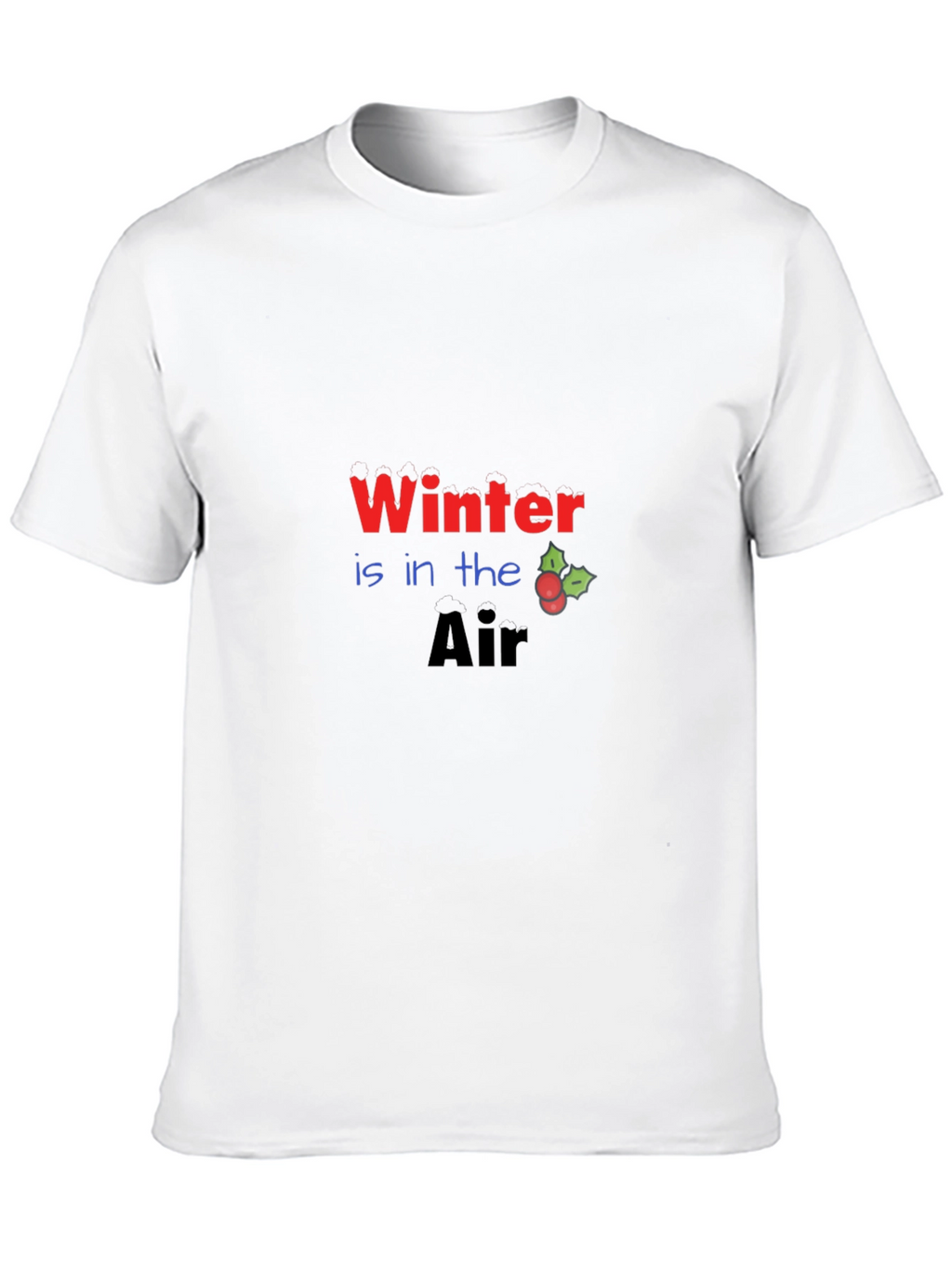 Winter is in the Air Black Graphic Tee
