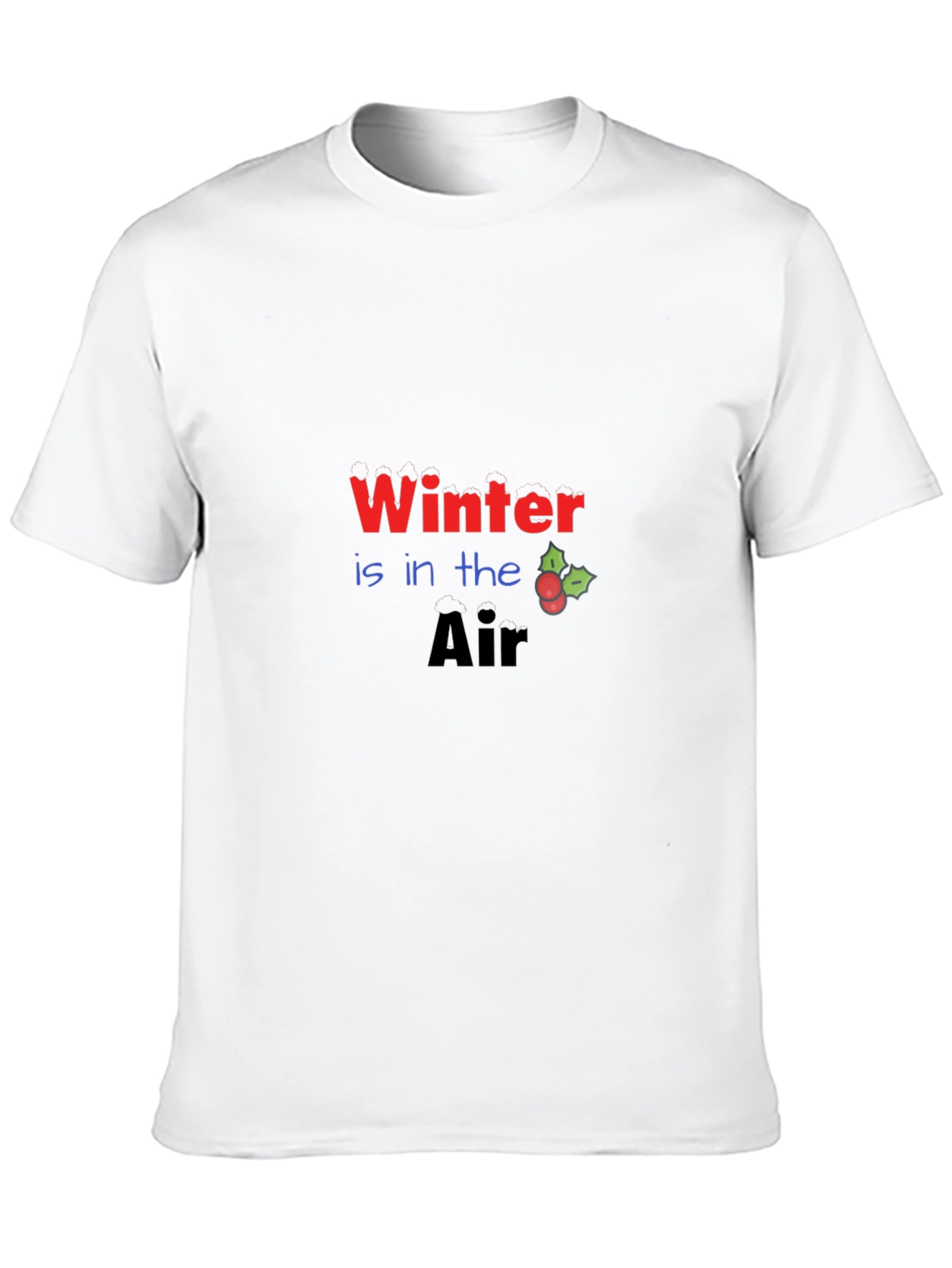Winter is in the Air Black Graphic Tee