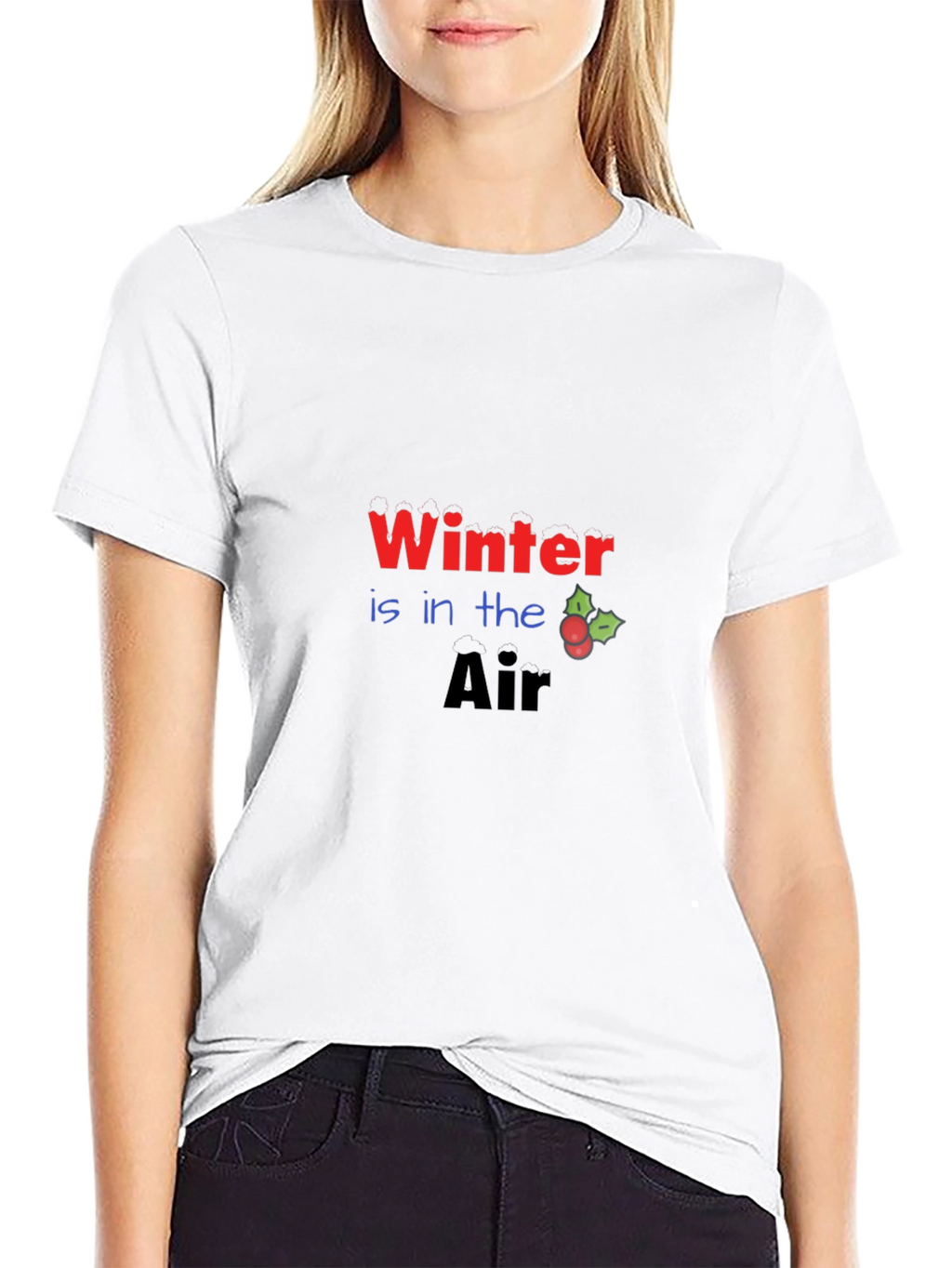 Winter is in the Air Black Graphic Tee