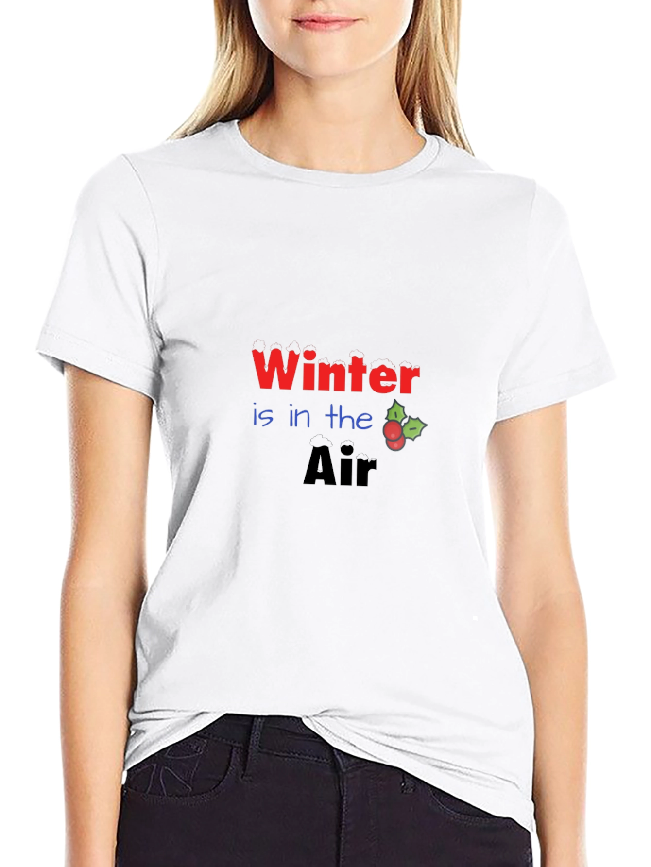Winter is in the Air Black Graphic Tee