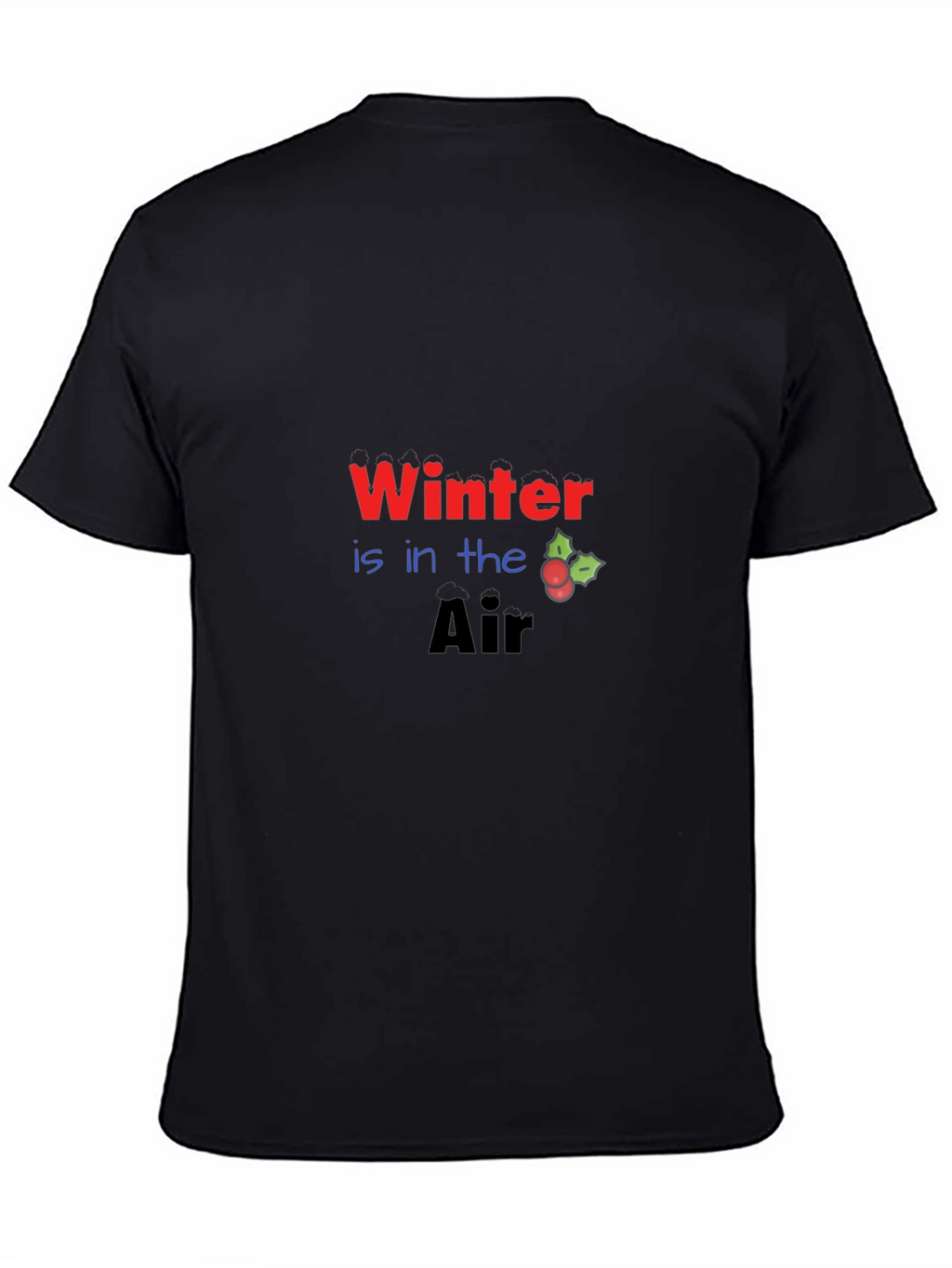 Winter is in the Air Black Graphic Tee