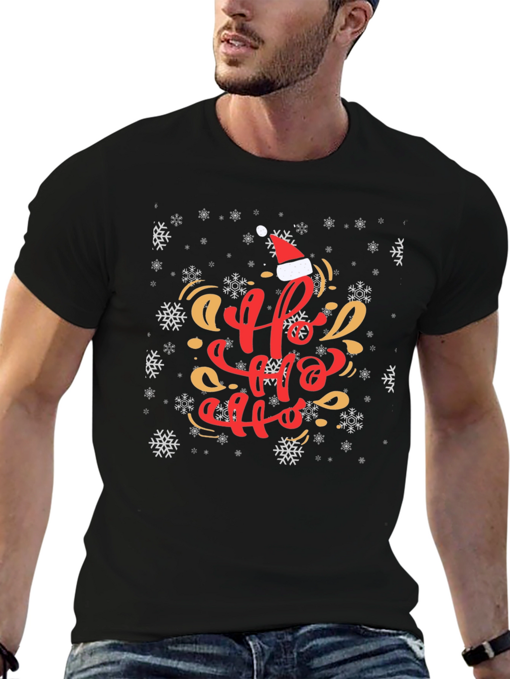 Festive Ho Ho Ho Christmas T-Shirt