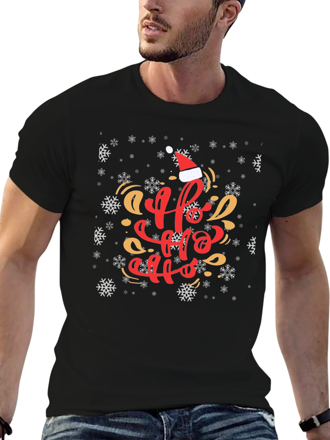 Festive Ho Ho Ho Christmas T-Shirt