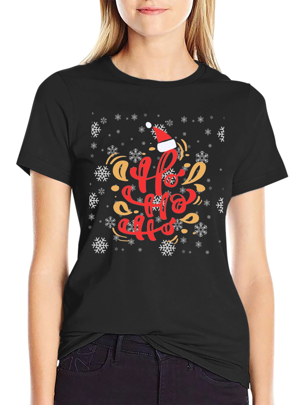 Festive Ho Ho Ho Christmas T-Shirt