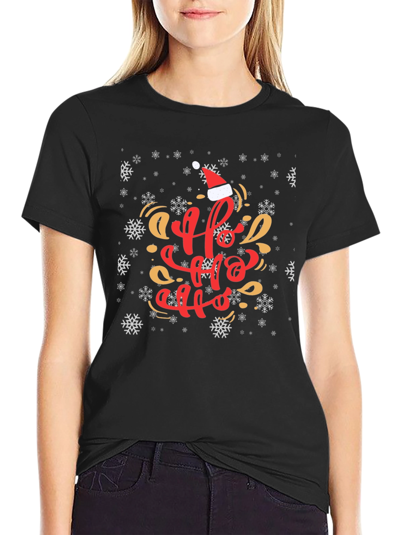Festive Ho Ho Ho Christmas T-Shirt